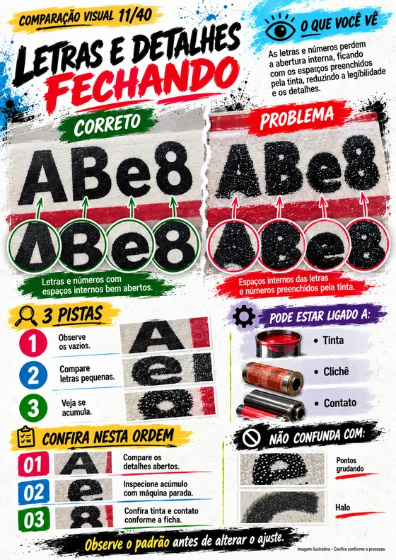 Página real: Letras e detalhes fechando
